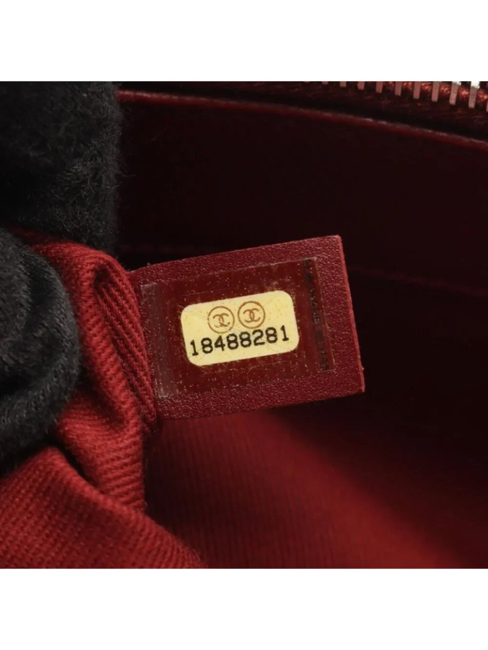 Chanel Tote Quilted Wine Red Caviar Leather CC Logo Chain